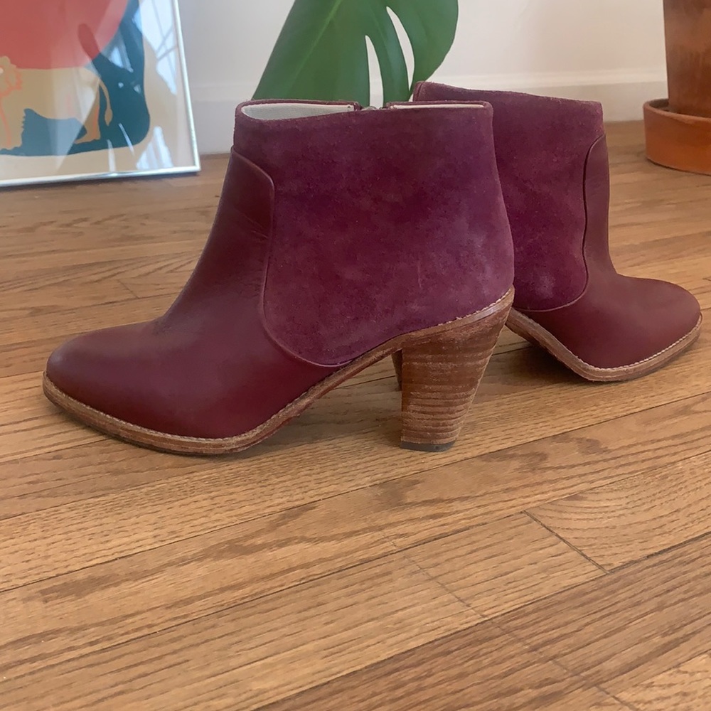 Boden leather booties Sz 38 1/2